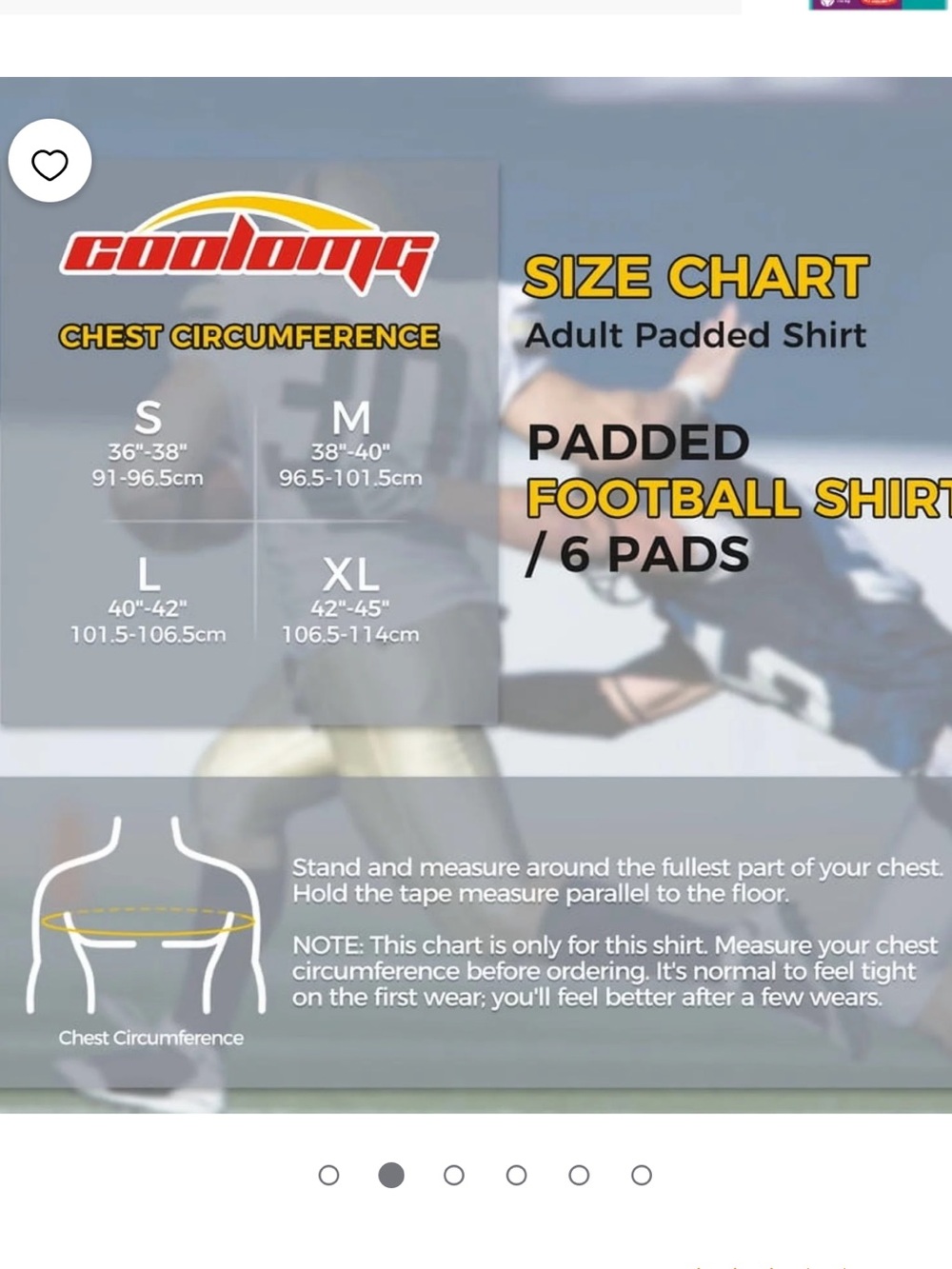 NWOT The COOLOMG Mens Padded Compression Shirt - Picture 4 of 9